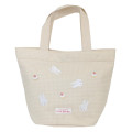 Japan Miffy Mini Tote Bag - Gingham Yellow Cake - 1