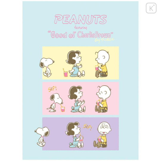 Japan Peanuts B6 Planner Monthly Schedule Book - 2025 / Snoopy Light Blue Comic - 1