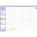 Japan Peanuts B6 Planner Monthly Schedule Book - 2025 / Snoopy Light Blue Comic - 3