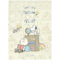 Japan Peanuts B6 Planner Monthly Schedule Book - 2025 / Snoopy Light Yellow Comic - 1