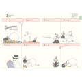 Japan Moomin B6 Planner Monthly Schedule Book - 2025 / Light Green Comic - 3