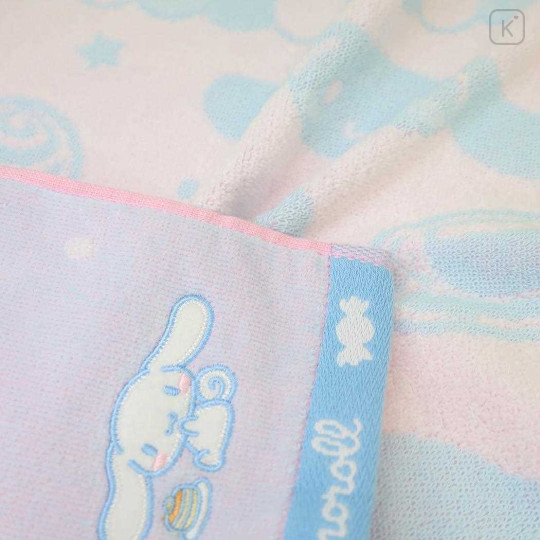 Japan Sanrio Jacquard Towel Wash Towel - Cinnamoroll / Happy - 2