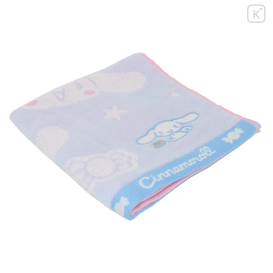 Japan Sanrio Jacquard Towel Wash Towel - Cinnamoroll / Happy - 3