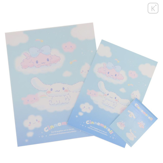 Japan Sanrio Stationery Letter Set - Cinnamoroll / Sky - 1