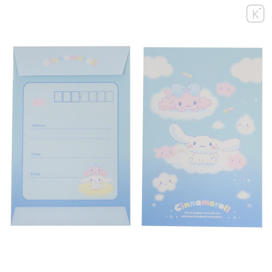 Japan Sanrio Stationery Letter Set - Cinnamoroll / Sky - 3