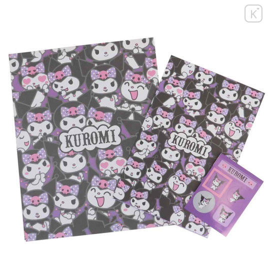 Japan Sanrio Stationery Letter Set - Kuromi / Expression - 1