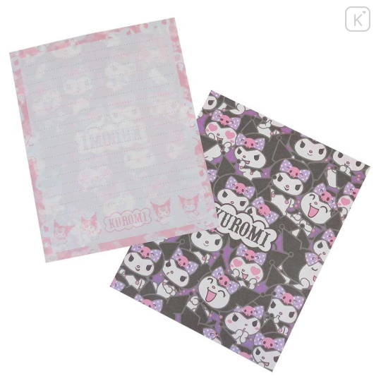 Japan Sanrio Stationery Letter Set - Kuromi / Expression - 2