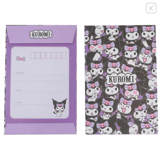 Japan Sanrio Stationery Letter Set - Kuromi / Expression - 3