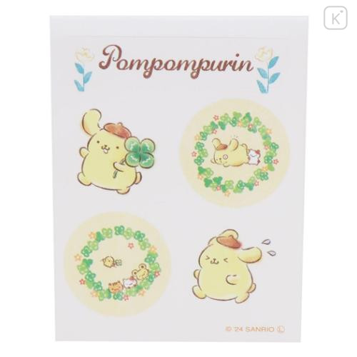 Japan Sanrio Stationery Letter Set - Pompompurin / Garden B - 4