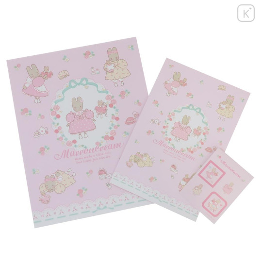 Japan Sanrio Stationery Letter Set - Marroncream Holding Doll - 1