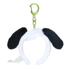 Japan Sanrio Miniature Keychain - Pochacco / Headband