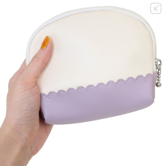 Japan Sanrio Cosmetic Pouch - Kuromi / Light Purple - 2