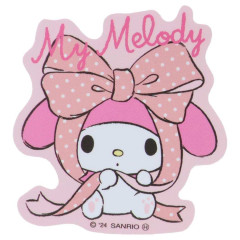 Japan Sanrio Vinyl Sticker - My Melody / Big Ribbon