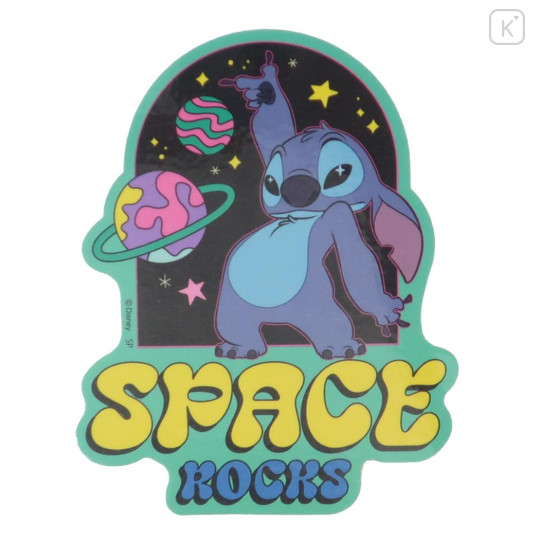 Japan Disney Vinyl Sticker - Stitch / Space Dance - 1