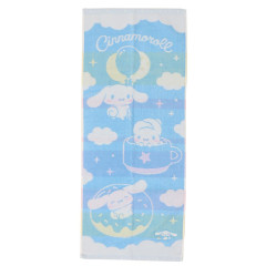 Japan Sanrio Jacquard Face Towel - Cinnamoroll / Sky Party