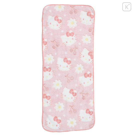 Japan Sanrio Microfiber Face Towel - Hello Kitty / Flower - 1