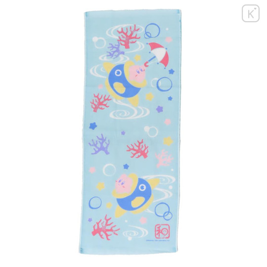 Japan Kirby of the Stars Jacquard Face Towel - Japanese Blue - 1