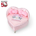 Japan Sanrio Accessory Case - Hello Kitty 50th Anniversary / Quilt - 1