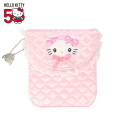 Japan Sanrio Mini Pouch - Hello Kitty 50th Anniversary : Quilt - 1