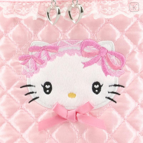 Japan Sanrio Vanity Pouch - Hello Kitty 50th Anniversary : Quilt - 4