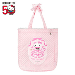 Japan Sanrio Tote Bag - Hello Kitty 50th Anniversary / Quilt