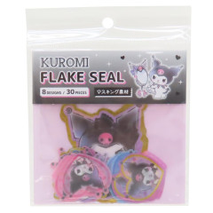 Japan Sanrio Die-cut Flake Seal Sticker Pack - Kuromi / Lolita