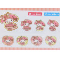 Japan Sanrio Die-cut Flake Seal Sticker Pack - My Melody / Chocolate Lady - 2