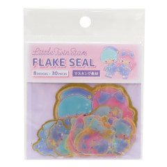 Japan Sanrio Die-cut Flake Seal Sticker Pack - Little Twin Stars / School Uniform