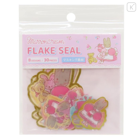 Japan Sanrio Die-cut Flake Seal Sticker Pack - Marroncream - 1