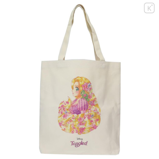 Japan Disney Canvas Tote Bag - Princess Rapunzel / Japan Girl Comic - 1