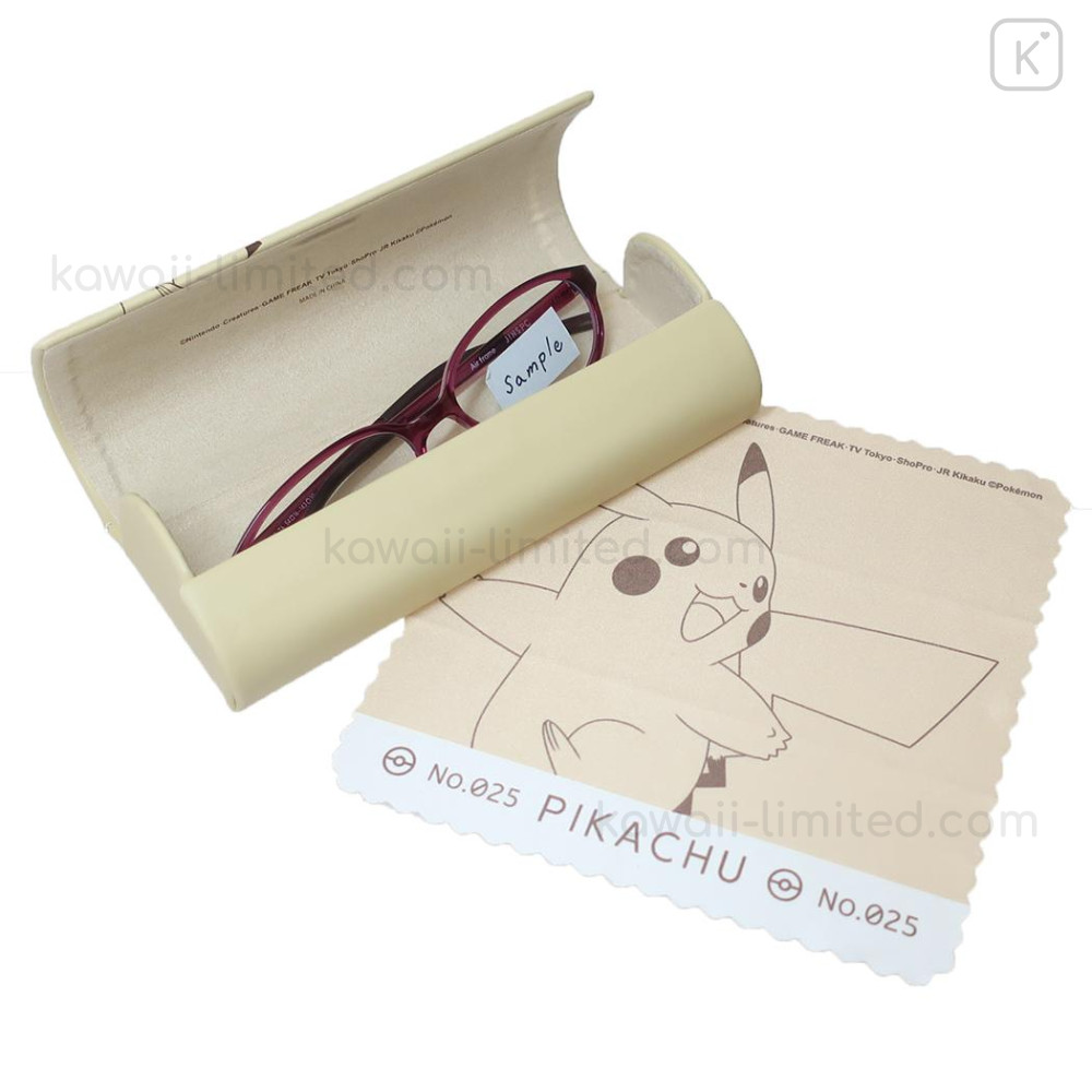 Japan Pokemon Glasses Case - Pikachu number 025 | Kawaii Limited