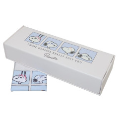 Japan Peanuts Glasses Case - Snoopy / White