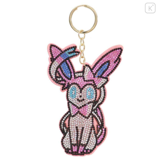 Japan Pokemon Glitter Deco Key Holder - Sylveon Eevee Evolution - 1