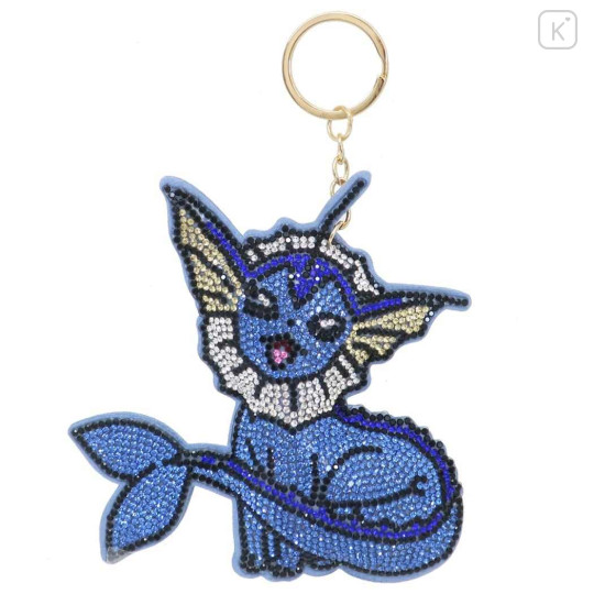 Japan Pokemon Glitter Deco Key Holder - Vaporeon Eevee Evolution - 1