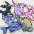 Japan Pokemon Glitter Deco Key Holder - Espeon Eevee Evolution - 3