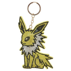 Japan Pokemon Glitter Deco Key Holder - Jolteon Eevee Evolution