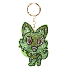 Japan Pokemon Glitter Deco Key Holder - Sprigatito