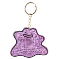 Japan Pokemon Glitter Deco Key Holder - Ditto