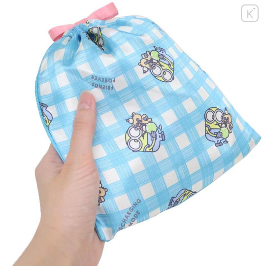 Japan Despicable Me Drawstring Bag - Bob & Bear Tim / Forever Friend - 2