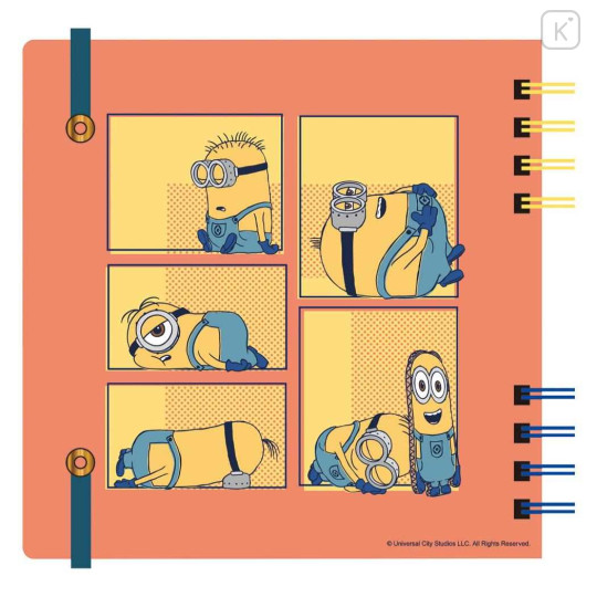 Japan Minions Square Grid Ring Notebook - Bob & Bear Tim / Preserving Energy - 2