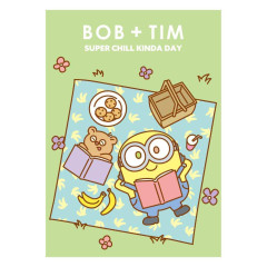 Japan Despicable Me Memo Pad - Minions Bob & Bear Tim / Super Chill