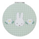 Japan Miffy Compact Double Mirror - Gingham Green Flower
