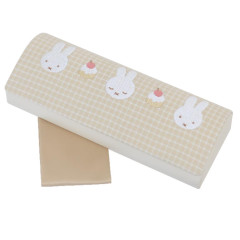 Japan Miffy Glasses Case - Gingham Yellow Cake