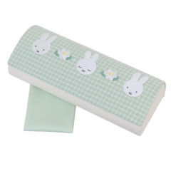 Japan Miffy Glasses Case - Gingham Green Flower