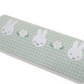 Japan Miffy Glasses Case - Gingham Green Flower - 4