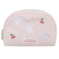 Japan Miffy Round Pouch - Gingham Pink Cherry - 1