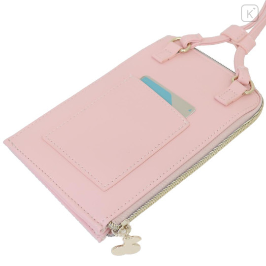 Japan Miffy Smartphone Shoulder Pouch - Gingham Pink Cherry - 2