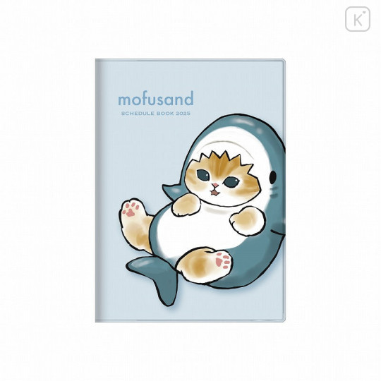 Japan Mofusand B6 Planner Monthly Schedule Book - 2025 / Cat Shark Nyan - 1