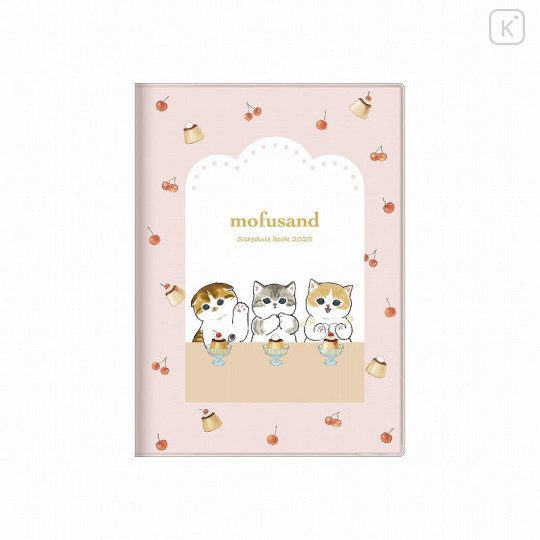 Japan Mofusand B6 Planner Monthly Schedule Book - 2025 / Cat Pudding Nyan - 1