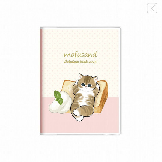 Japan Mofusand A6 Planner Monthly Schedule Book - 2025 / Cat Chiffon Cake - 1